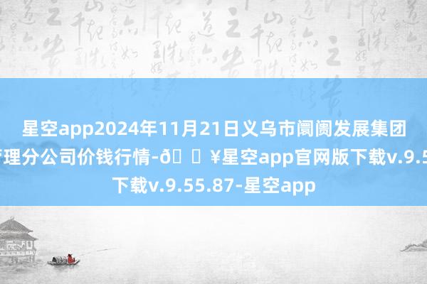 星空app2024年11月21日义乌市阛阓发展集团有限公司农批管理分公司价钱行情-🔥星空app官网版下载v.9.55.87-星空app